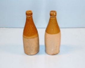  Two Pottery Beer Containers