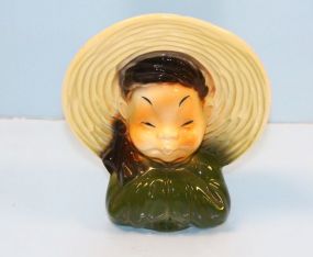  Royal Copley Oriental Style Vase 7 1/2" h.