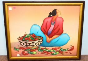  Two Southwestern Prints One signed Coopersmith ; 31" w., 21" h.