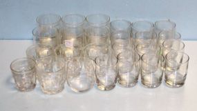  Approximately 24 Various Size Glasses