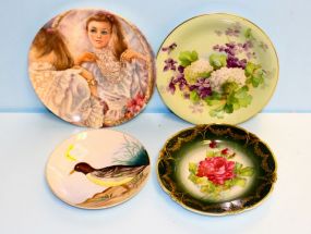  Three Handpainted Plates "the Pearls" Wedgewood Plate