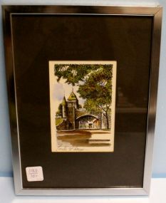  Signed Print 8"w., 11"h.