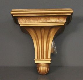  Gold Colored Wall Sconce Description: Gold Colored Wall Sconce; 8" h.