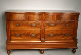 Unusual Regency-Style Mahogany Double Mule Chest