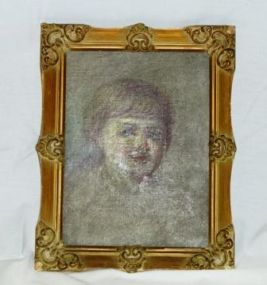 Oil Painting of Child