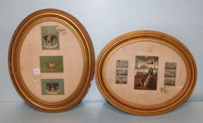 Two Gold Oval Frames