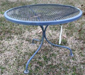 title: Round Wrought Iron Table description: 24" dia., 17" h.