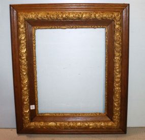title: Turn of the Century Oak Frame with Gold Liner description: 26" w., 30" h.