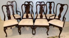 Set of Eight Mahogany Queen Anne Chairs