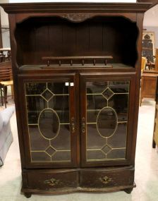 Mahogany Two Door China Cabinet