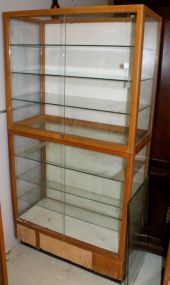 Two Section Glass Showcase