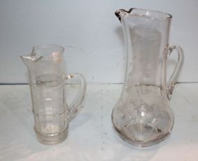 Two Glass Pitchers