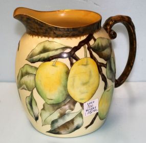 Dorique TV Limoge Hand Painted Lemon Pitcher