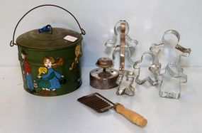 Vintage Tin "school days" cookie cutters