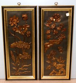 Oriental Floral Plaques