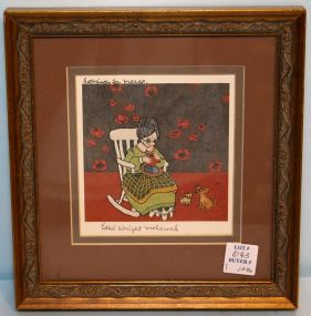 Signed Original Print by Ethel Wright Mohamed