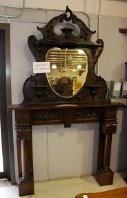 Mahogany Carved Mantle 