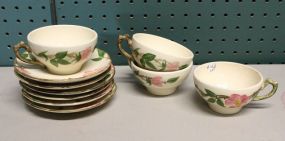 Four Franciscan Cups & Six Saucers