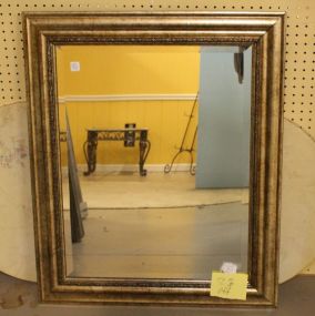 Beveled Mirror in Silver Frame