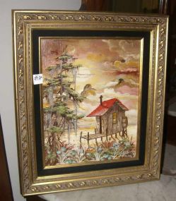 Oil on Canvas "Shanty in the Swamp"