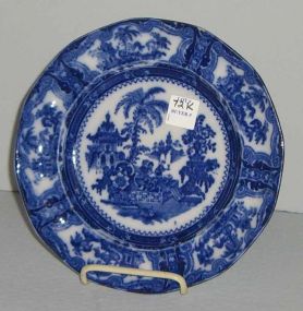 Blue & white Adams Co "Kyber" pattern Oriental Plate