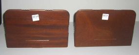 Pair of Wood Hanging Plate Holders