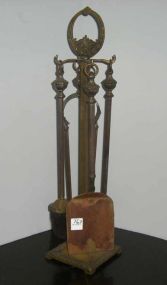 Small Brass Fire Tool Set