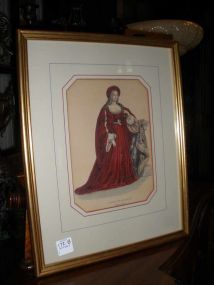 Print of "Joan of Aragon" - Framed