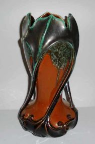 Majolica Wilhelm Schiller & Sons Czech Vase