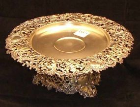 Sterling Silver Compote w/Musical Cherub