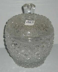 Cut Glass Covered Jar