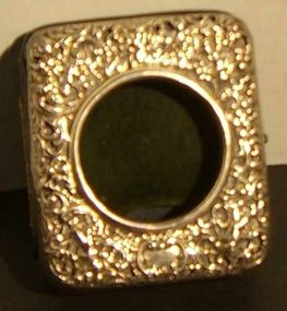 Sterling and Leather Pocket Watch Holder