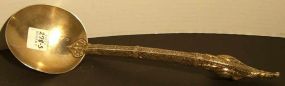 Ornate Sterling Silver Serving Spoon