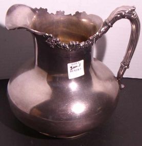 Reeding Barton Silver Plate Pitcher