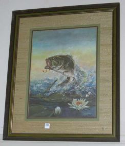 Ralph Mcdonald Framed Numbered Print Titled "Large Mouth Bass"