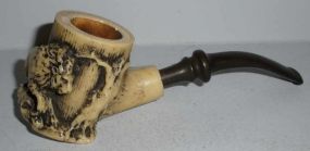 Plastic Man's with Lion and Trees Pipe