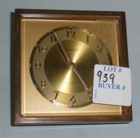 Small Travel Clock "Rensie" 7 Jewel German