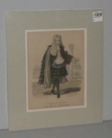 Matted Print "Venetianischer Edelmann Zweite Halfte Des XVII Jahrhunderts"