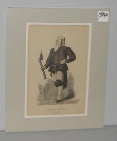 Matted Print "Sachsischer Bergmann Um 1600