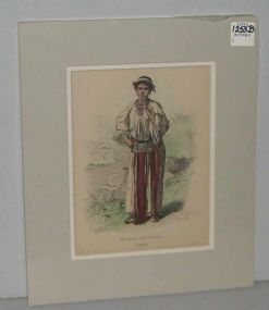 Matted Print "Walachin Aus Orsova, Ungarn"