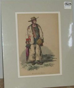 Matted Print " Kroatischer Bauer "