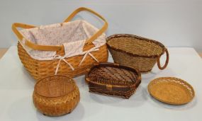Four Wicker Baskets