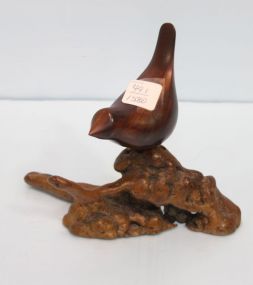 Carved Wood Bird 