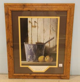 Signed Print of Granite Ware & Apples 
