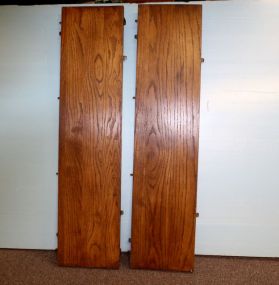Pair of Oak Dining Table Leaves 