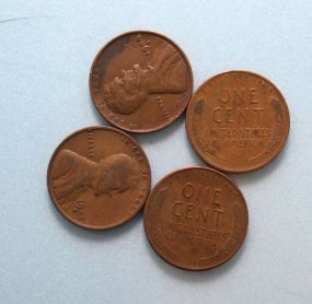 100 &#34;S&#34; Mint Mark Wheat Pennies 