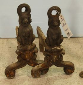 Dog Figural Andirons 