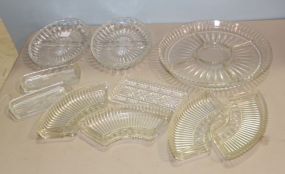 Glass Divided Serving Dishes 