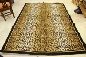 Oxford Machine Made Leopard Print Rug