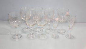 Nine Various Size Glasses 
